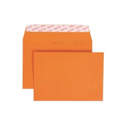 Пощенски плик, C6, 114 х 162 mm, 100 g, прав капак със самозалепваща лента, оранжев, 25 броя