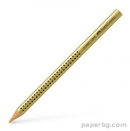 Faber-Castell Цветен молив Jumbo Grip, металик, златен