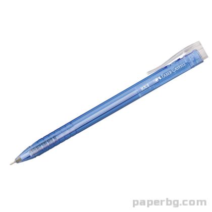 Химикалка RX5, автоматична, 0.5 mm, синя, Faber-Castell