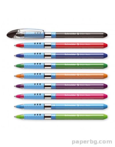 Химикалка Slider Basic XB - различни цветеове на мастилото