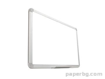 Бяла дъска с алуминиева рамка 40х60 см