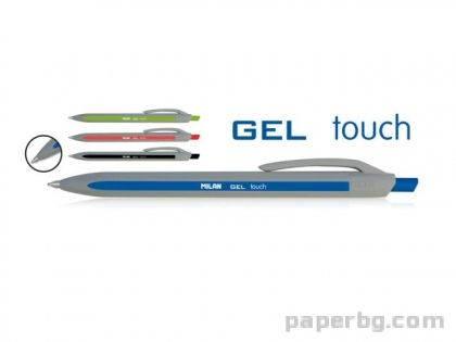 Гел химикалка P1 Rubber Touch, черна MILAN - Испания