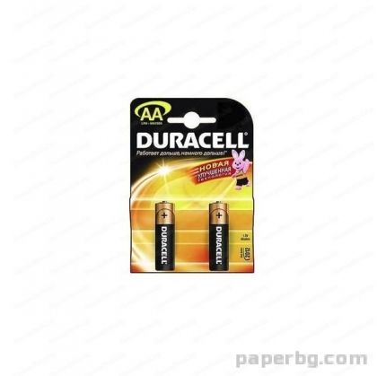 Батерия Duracell 1.5V AA 2 броя 