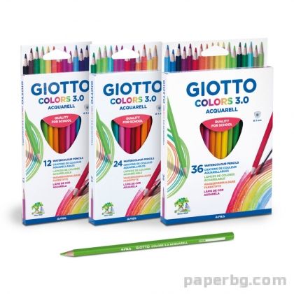Цветни моливи GIOTTO COLORS 3.0 ACQUARELL- 24 бр.