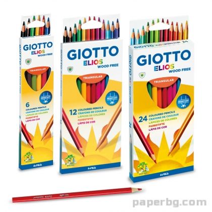 Цветни моливи GIOTTO ELIOS TRI - 12 бр.