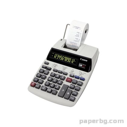 Печатащ калкулатор MP120-MG, с лента, настолен, 12-разряден, двуцветен печат, Canon 
