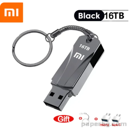 Xiaomi Metal 16TB U Disk Flash Drive USB 3.0 High Speed File Transfer