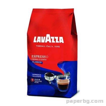 Кафе Lavazza Crema e Gusto Classico, на зърна, 1 kg