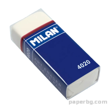 Гума за молив 4020, бяла, Milan 