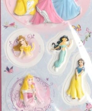 Стикери Обемни 3D - Disney - принцеси