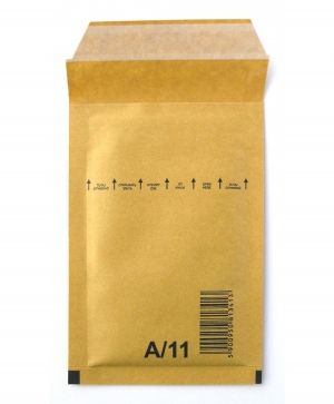 Плик 120х175, Sacboll кафяв с лента и въздушни мехури - А/11