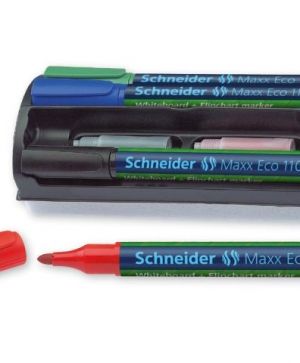 Комплект за бяла дъска - маркери Maxx Eco 110 4 цв.+гъба и пълнители
