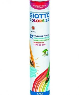 Цветни моливи GIOTTO COLORS 3.0 метална кутия - 12 бр.