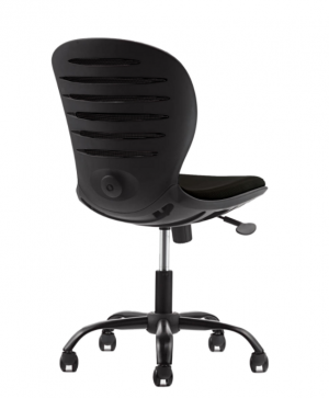 Детски стол Flexy Black, дамаска и меш, черна седалка и черна облегалка
