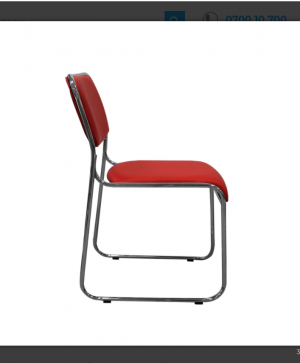 Посетителски стол Axo M, червен, 5 броя в комплект