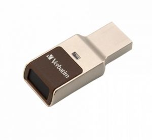 Verbatim USB флаш памет Secure, USB 3.0, 32GB, с пръстов отпечатък