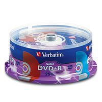  Verbatim DVD+R, 4.7 GB, 16x, AZO покритие, 10 броя в шпиндел