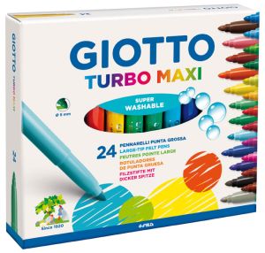 Флумастери Giotto Turbo Maxi 24 цвята