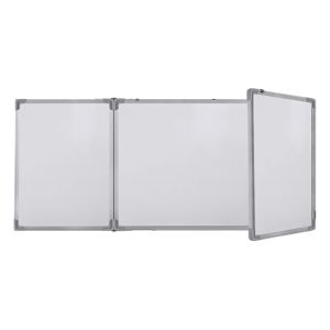 Бяла дъска, 120 x 480 (120 + 240 + 120) cm, тройна, магнитна, с алуминиева рамка 