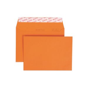 Пощенски плик, C6, 114 х 162 mm, 100 g, прав капак със самозалепваща лента, оранжев, 25 броя